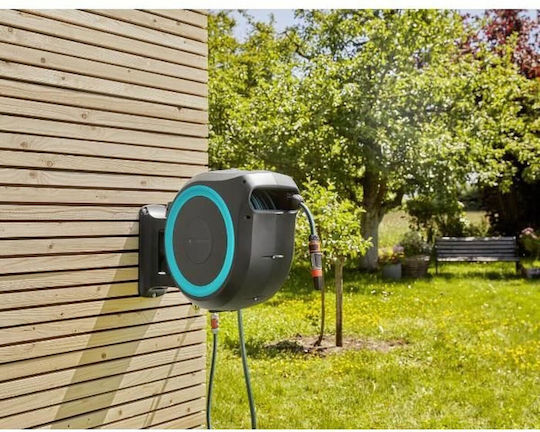 Gardena Rollup L Automatic Вятър за Поливане Стенен с Маркуч 30м L