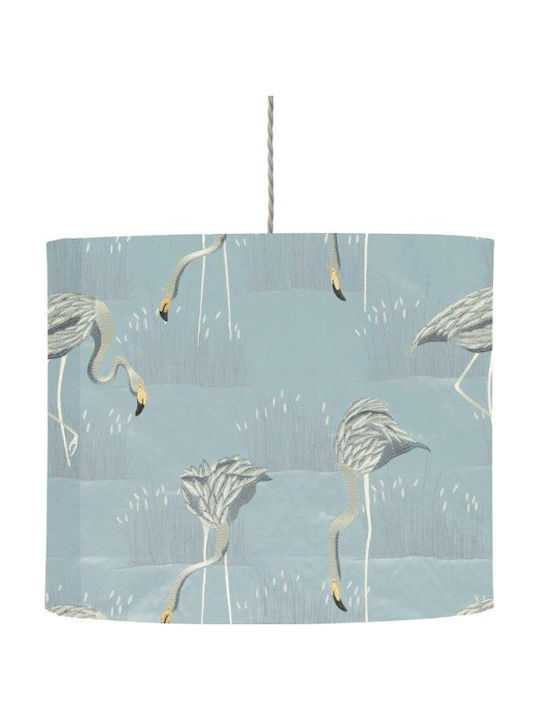 Pendelleuchtenschirm 1xE27 Stoff Φ42cm Salinas Ebb&Flow SH101093H-G Himmelblau Mint