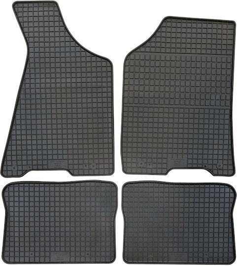 Petex Set of Front and Rear Mats 4pcs for Audi 80 Black
