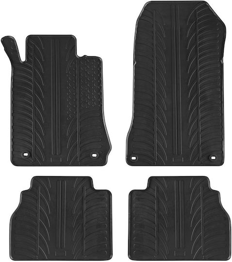 Gledring Set of Front and Rear Mats 4pcs for Mercedes-Benz E Class 1995-2003 Black