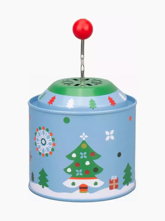 SP Souliotis Christmas Metal Figure Box with Music Santa Claus