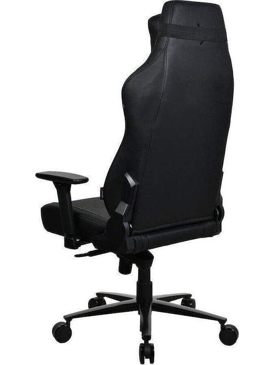 Archos Vernazza XL Artificial Leather Gaming Chair with Adjustable Arms Black
