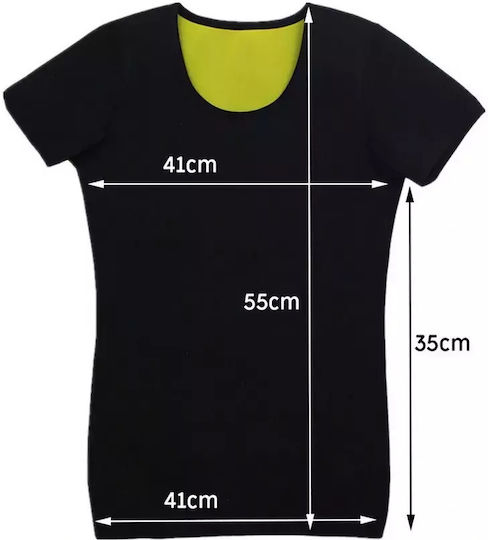 Damen Neopren Fitness Kurzarmshirt Abnehmen – Größe M
