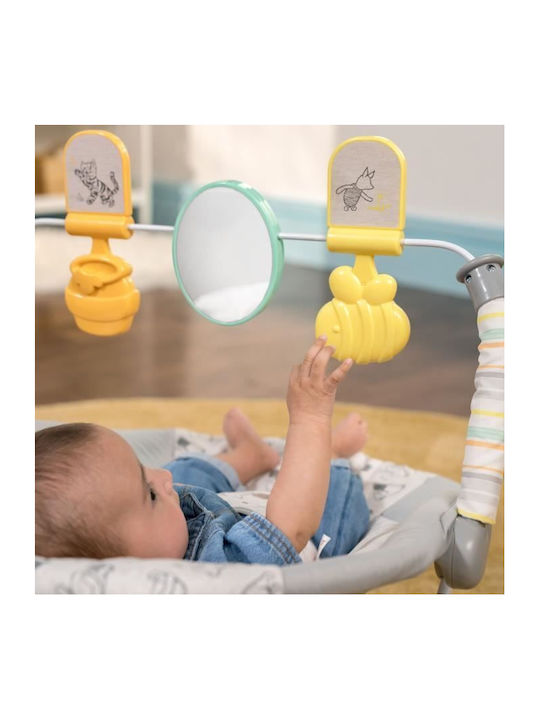 Bright Starts Електрически Релакс Бебе Disney Baby - Winnie The Pooh с Музика и Вибрация Син за Дете до 2.28кг