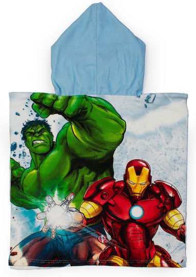 Πόντσο Θαλάσσης Quick Dry Marvel Avengers 40 Ice Blue 50x100cm Marvel