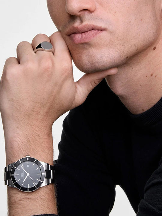 Daniel Wellington Iconic Ρολόι Μπαταρίας με Μεταλλικό Μπρασελέ