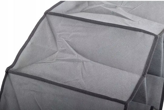 Clothing Organizer Fabric Hanging Shelf for Clothes in Grey Color 30x30x60cm