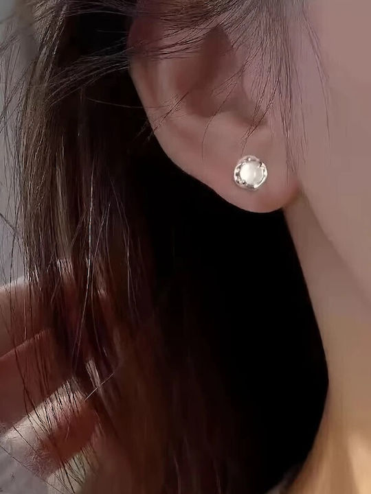 By Queen Silver Earrings Moonstone