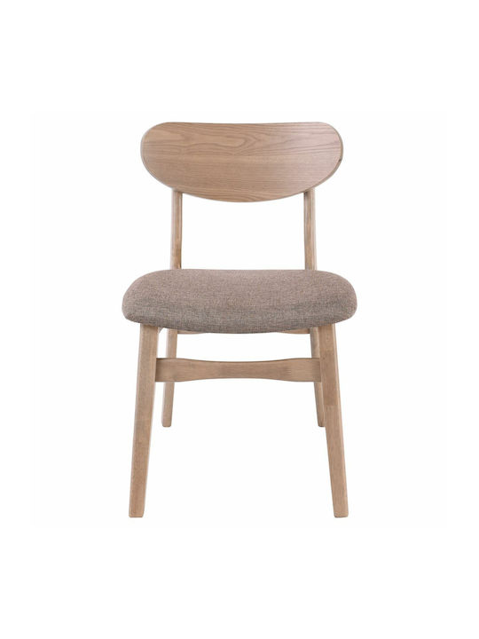 Dom Kitchen Wooden Chair Smoke Beech 53x56x80cm 2pcs
