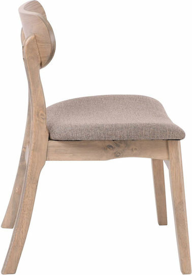 Dom Kitchen Wooden Chair Smoke Beech 53x56x80cm 2pcs