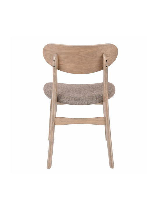 Dom Kitchen Wooden Chair Smoke Beech 53x56x80cm 2pcs