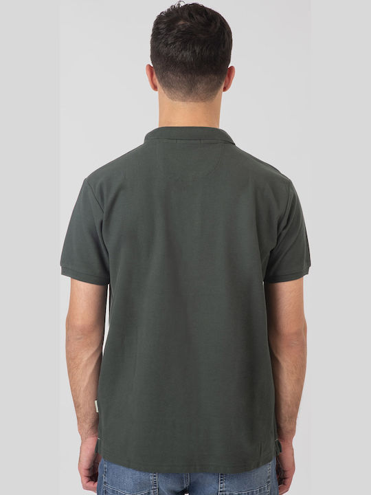 Polo Men's Short Sleeve Shirt Dark Green