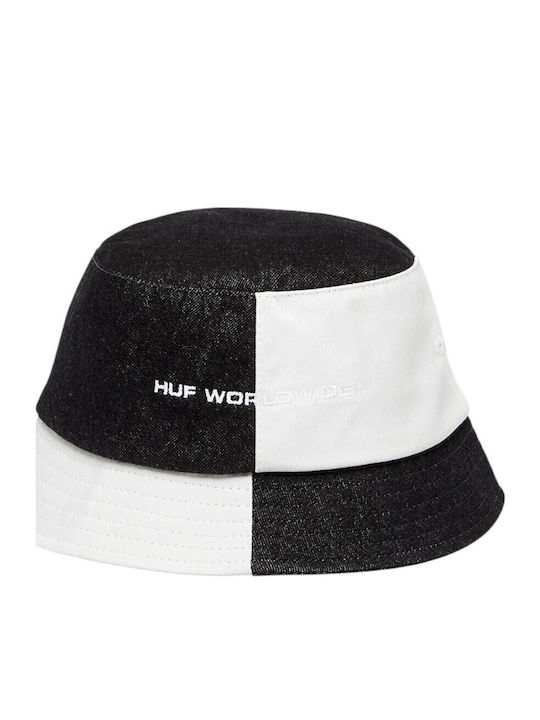 HUF Block Out Υφασμάτινo Καπέλο Bucket Μαύρο / Λευκό