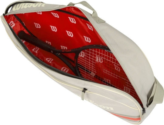 Wilson Team 3 Racket Tennis Bag Gray