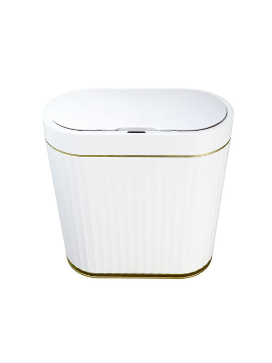 Home Use Waste Bin Waste Plastic with Photocell White 9lt 1pcs