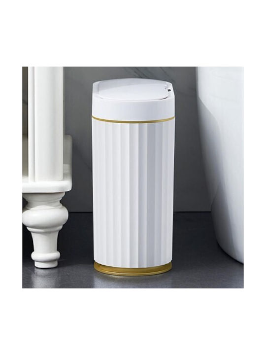 Home Use Waste Bin Waste Plastic with Photocell White 9lt 1pcs