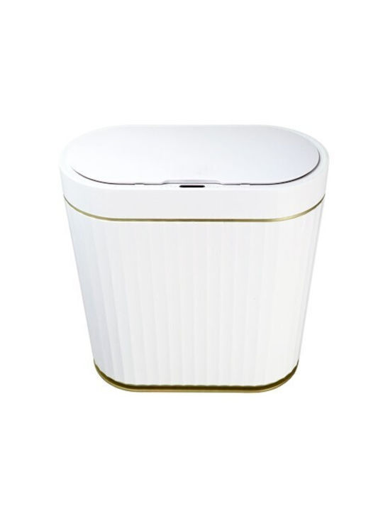 Home Use Waste Bin Waste Plastic with Photocell White 9lt 1pcs