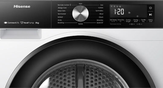 Hisense DH3S802BW2 Сушилня 8кг с Термопомпа
