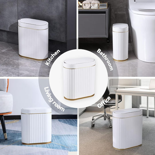 Home Use Kunststoff Badezimmer Mülleimer 7Es Weiß