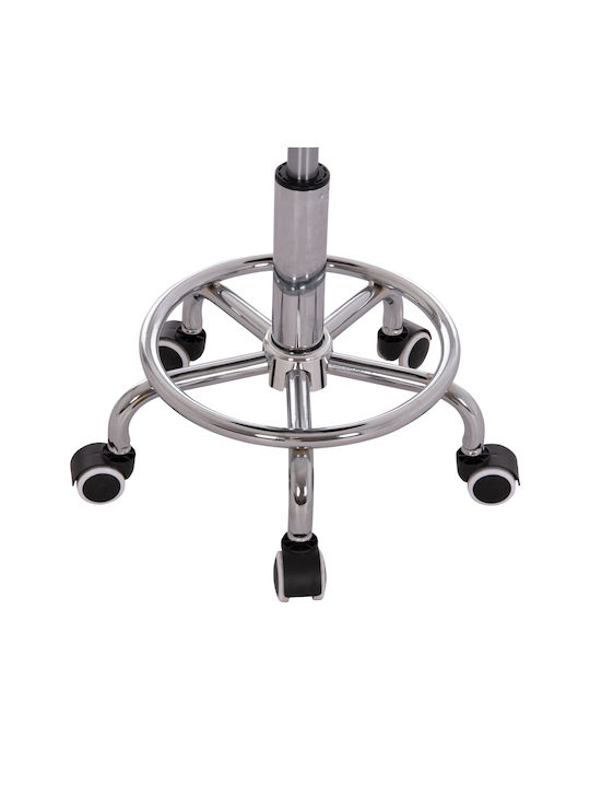 Stool Bar Iris with Adjustable Height Black 34x43x86cm