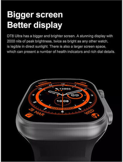 Microwear T800 Ultra 49mm Smartwatch (Negru)