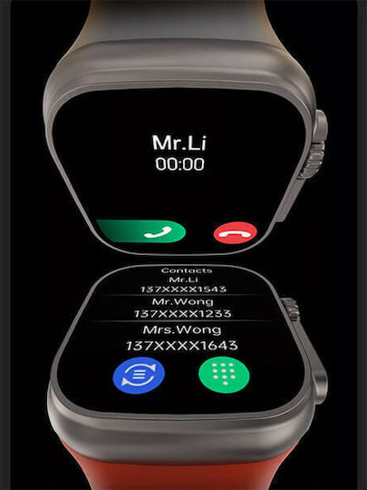 T800 Ultra 44mm Smartwatch mit Pulsmesser (Gray)