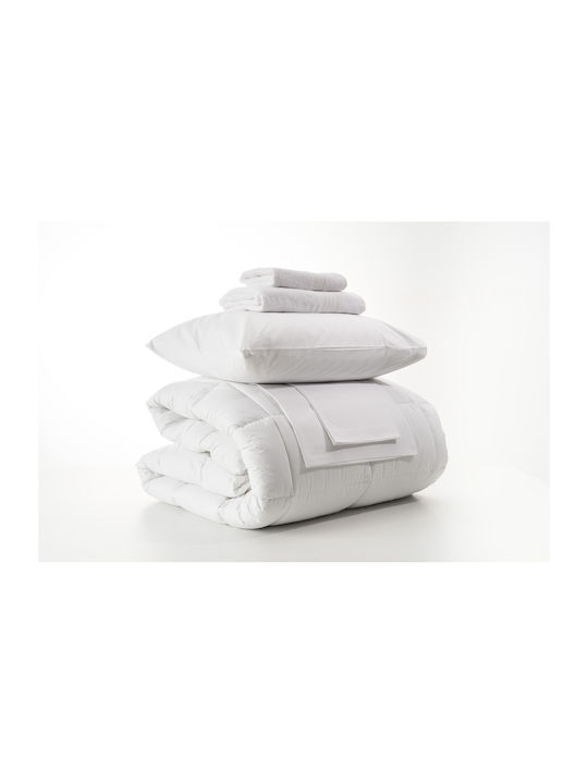 Charalambidis Textiles Duvet Cover Double 200x240 Salonica White
