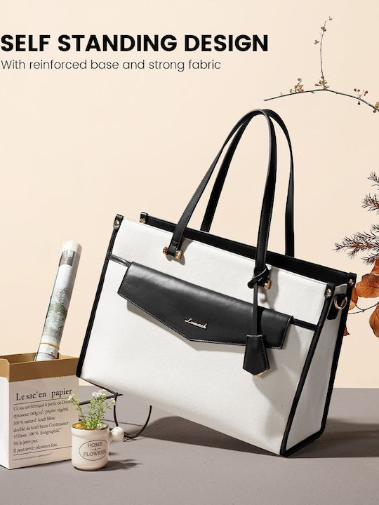 Σετ Γυναικεία Τσάντα Shopper Ώμου Beige/Black