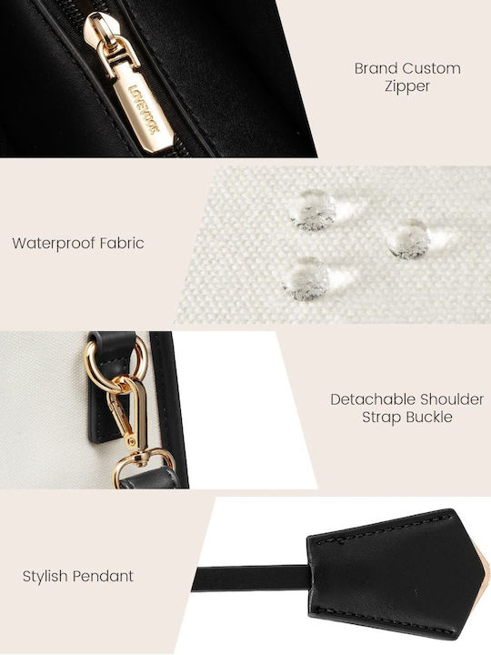 Σετ Γυναικεία Τσάντα Shopper Ώμου Beige/Black