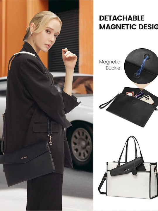 Σετ Γυναικεία Τσάντα Shopper Ώμου Beige/Black