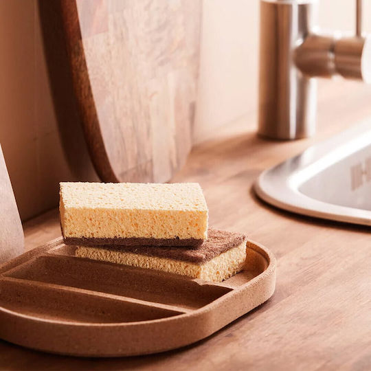 York Eco-Friendly Kitchen Sponge for Dishes Yellow Eco Natural No 035540 2pcs