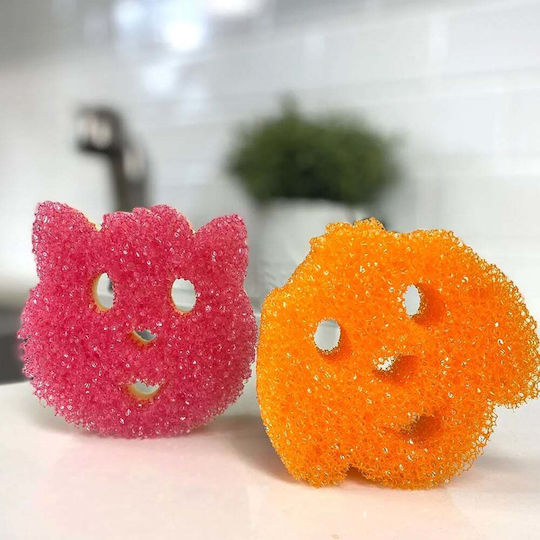 Scrub Daddy Dog Shape Küchenschwamm Gerichte Orange