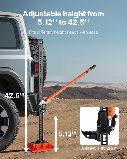 Vevor Hand Operated Jack for Weight Capacity up to 3.18 Tons