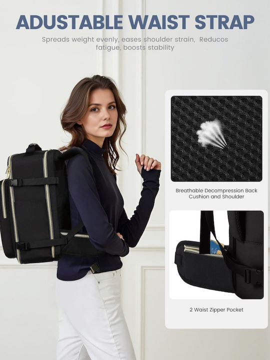 Lovevook Backpack Αδιάβροχο 40lt Μαύρο/Γκρι