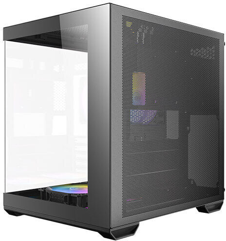 Antec CX60M ARGB Gaming Mini-Turm Computergehäuse mit Seitenfenster Schwarz