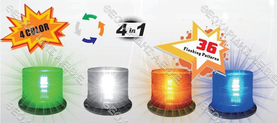 Agroequip Φάρος Αυτοκινήτου LED 12.8cm με Πράσινο Φωτισμό