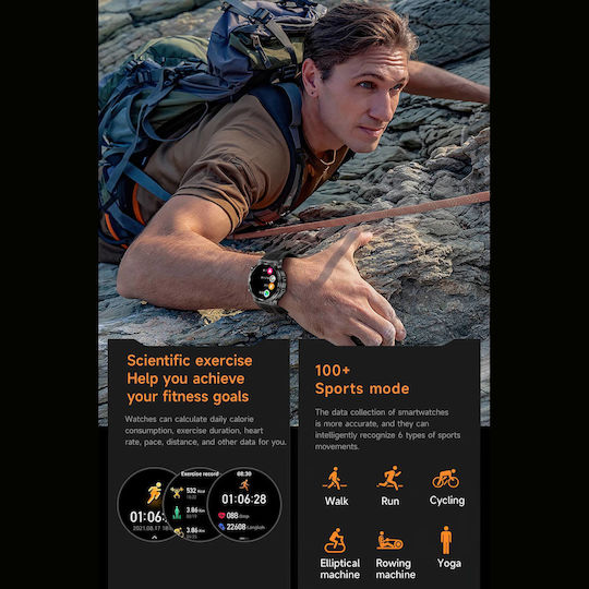 Microwear AK82 Smartwatch (Silber)