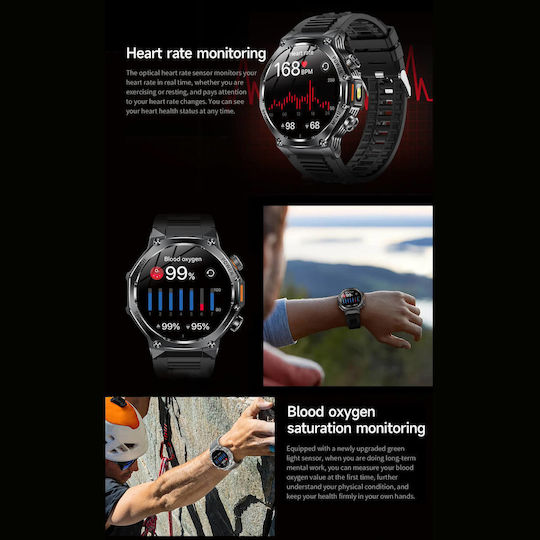 Microwear AK82 Smartwatch (Silber)