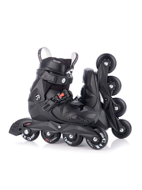 Tempish Inline Αυξομειούμενα Rollers Μαύρα Ενηλίκων