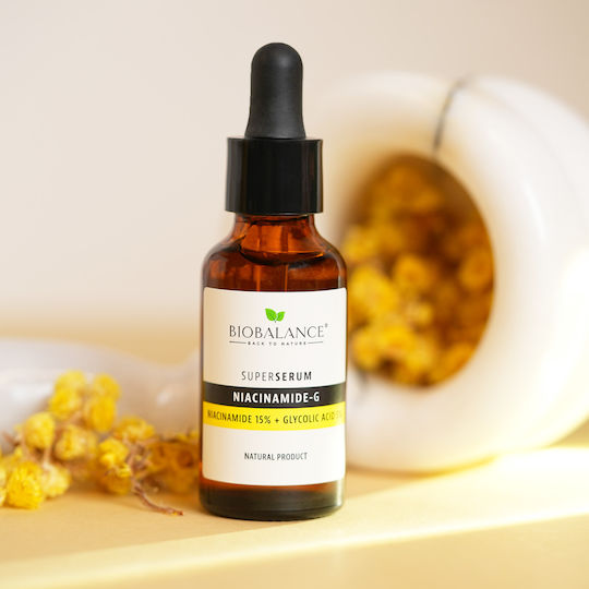Alpaya Dermaceuticals Super Serum Niacinamidă-G Serum pentru Față cu Vitamina C și Niacinamidă pentru Strălucire 30ml