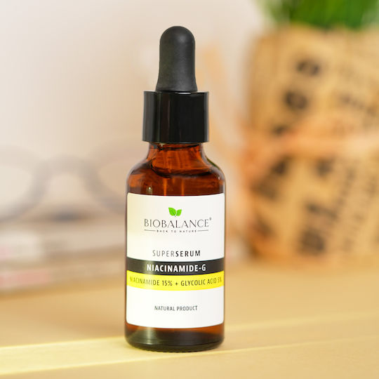 Alpaya Dermaceuticals Super Serum Niacinamidă-G Serum pentru Față cu Vitamina C și Niacinamidă pentru Strălucire 30ml