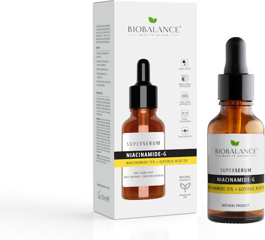 Alpaya Dermaceuticals Super Serum Niacinamidă-G Serum pentru Față cu Vitamina C și Niacinamidă pentru Strălucire 30ml