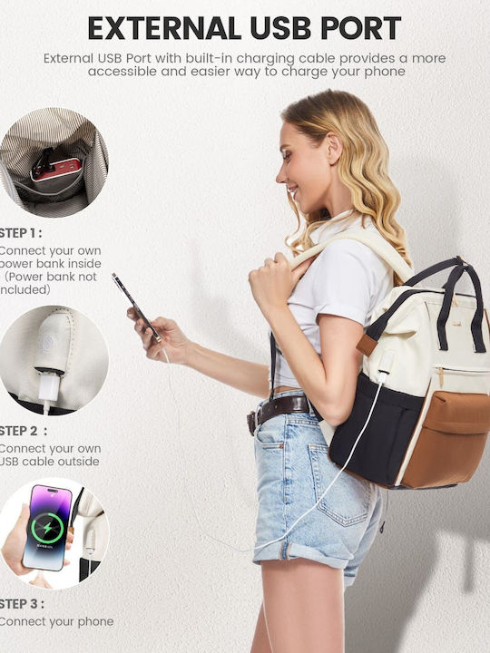 Lovevook Waterproof Backpack Backpack for 15.6" Laptop Brown MB2146