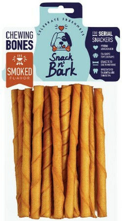 Celebrate Freshness n' Bark Twisted Stick Leckerli für Hunde Mittelgroße Rassen mit Rindfleisch 12.5cm 35gr 5Stück 80286