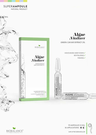 Alpaya Dermaceuticals Serum Hidratare Vitalizant Algeuri cu Caviar pentru Strălucire și Tonifiere 10x2ml