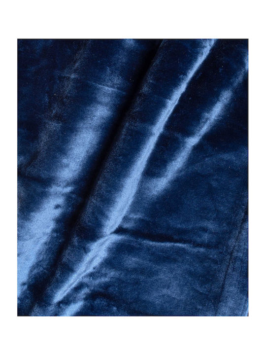 Silk Fashion Velvet Blanket Single 160x220cm Blue