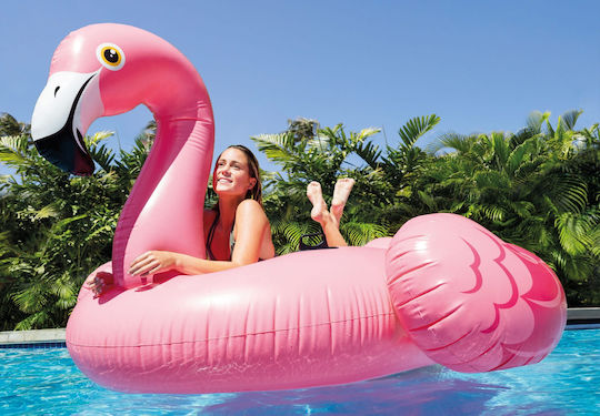 Intex Inflatable Ride On Flamingo Pink 218x211cm