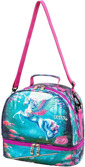 Polo Kid's Fun School Insulated Backpack Lunch Bag 6lt Multicolour Unicorns 26 x 15 x 24cm