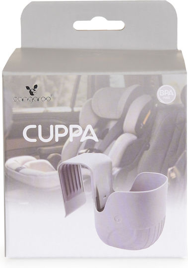 Cangaroo Ποτηροθήκη Αυτοκινήτου Cuppa 1 Θέσης για Πλάτη Καθίσματος σε Γκρι Χρώμα