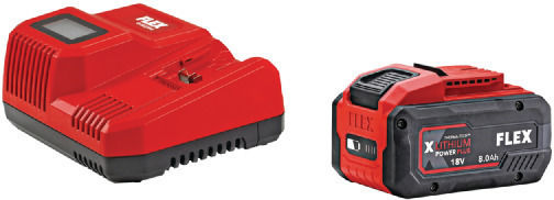 Flex LBE 125 18.0-EC Τροχός 125mm Μπαταρίας Brushless με Ρύθμιση Στροφών 1x8Ah